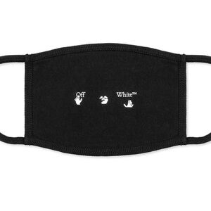 Off-White Black and White Logo Face Mask